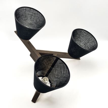Brilagi - LED  Přisazený lustr ANTHONY 3xE14/40W/230V dub ořech/černá