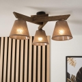 Brilagi - LED  Přisazený lustr ANTHONY 3xE14/40W/230V dub ořech/hnědá