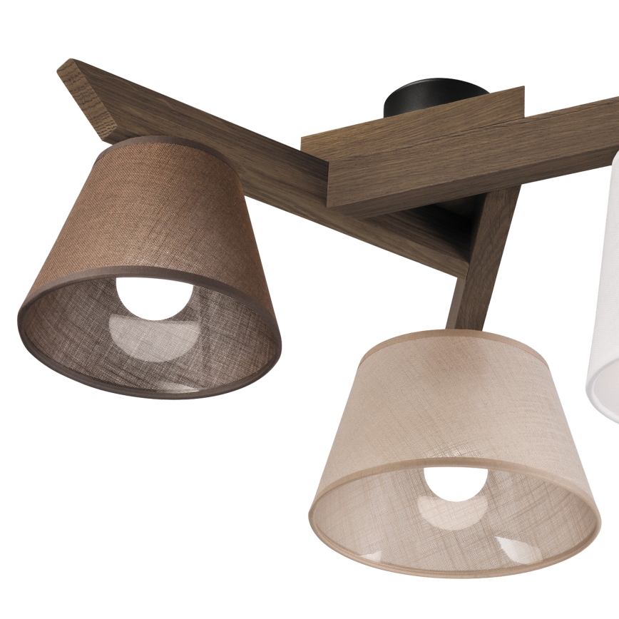 Brilagi - LED  Přisazený lustr ANTHONY 3xE14/40W/230V dub ořech