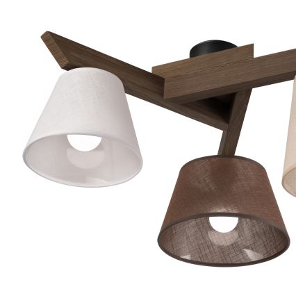 Brilagi - LED  Přisazený lustr ANTHONY 3xE14/40W/230V dub ořech