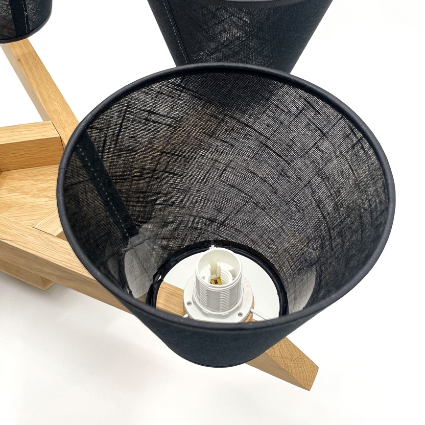 Brilagi - LED  Přisazený lustr ANTHONY 5xE14/40W/230V dub/černá