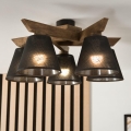 Brilagi - LED  Přisazený lustr ANTHONY 5xE14/40W/230V dub ořech/černá