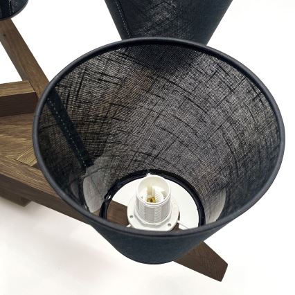 Brilagi - LED  Přisazený lustr ANTHONY 5xE14/40W/230V dub ořech/černá