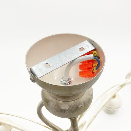 Brilagi - LED Přisazený lustr ANTICO 3xE27/60W/230V 3000K bílá patina