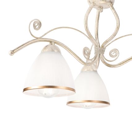 Brilagi - LED Přisazený lustr ANTICO 3xE27/60W/230V 3000K bílá patina