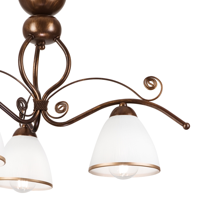 Brilagi - LED Přisazený lustr ANTICO 3xE27/60W/230V bronz patina