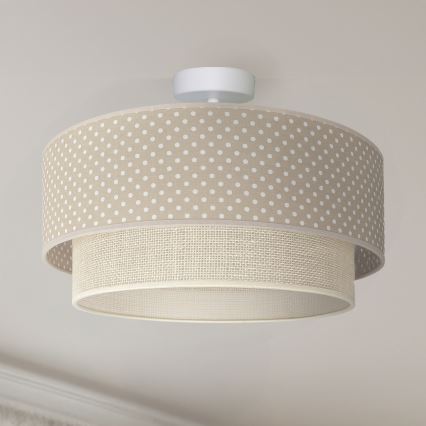 Brilagi - LED Přisazený lustr BOHO BOBO 1xE27/10W/230V pr. 40 cm puntíky béžová/krémová