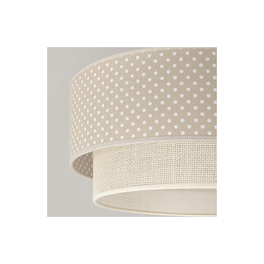 Brilagi - LED Přisazený lustr BOHO BOBO 1xE27/10W/230V pr. 40 cm puntíky béžová/krémová