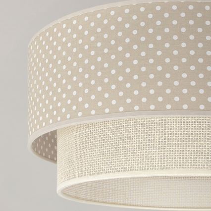 Brilagi - LED Přisazený lustr BOHO BOBO 1xE27/60W/230V pr. 40 cm puntíky béžová/krémová