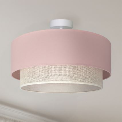 Brilagi - LED Přisazený lustr BOHO BOBO 1xE27/60W/230V pr. 40 cm růžová/krémová