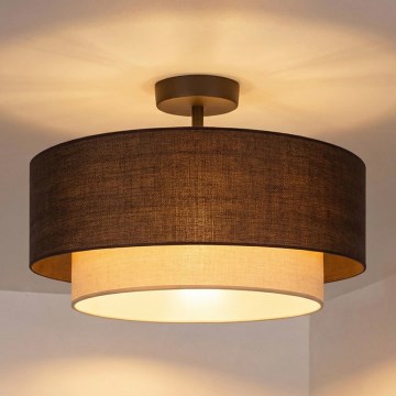 Brilagi - LED Přisazený lustr BOHO ECO 1xE27/10W/230V pr. 40 cm hnědá/krémová