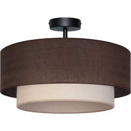 Brilagi - LED Přisazený lustr BOHO ECO 1xE27/10W/230V pr. 40 cm hnědá/krémová