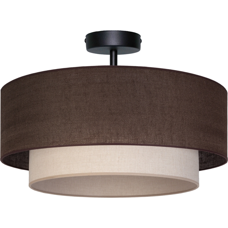 Brilagi - LED Přisazený lustr BOHO ECO 1xE27/10W/230V pr. 40 cm hnědá/krémová