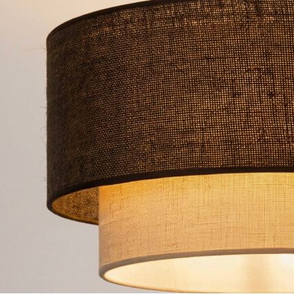 Brilagi - LED Přisazený lustr BOHO ECO 1xE27/10W/230V pr. 40 cm hnědá/krémová