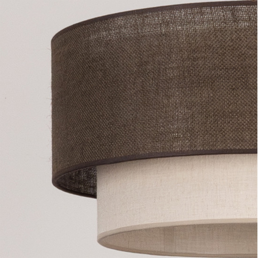 Brilagi - LED Přisazený lustr BOHO ECO 1xE27/10W/230V pr. 40 cm hnědá/krémová