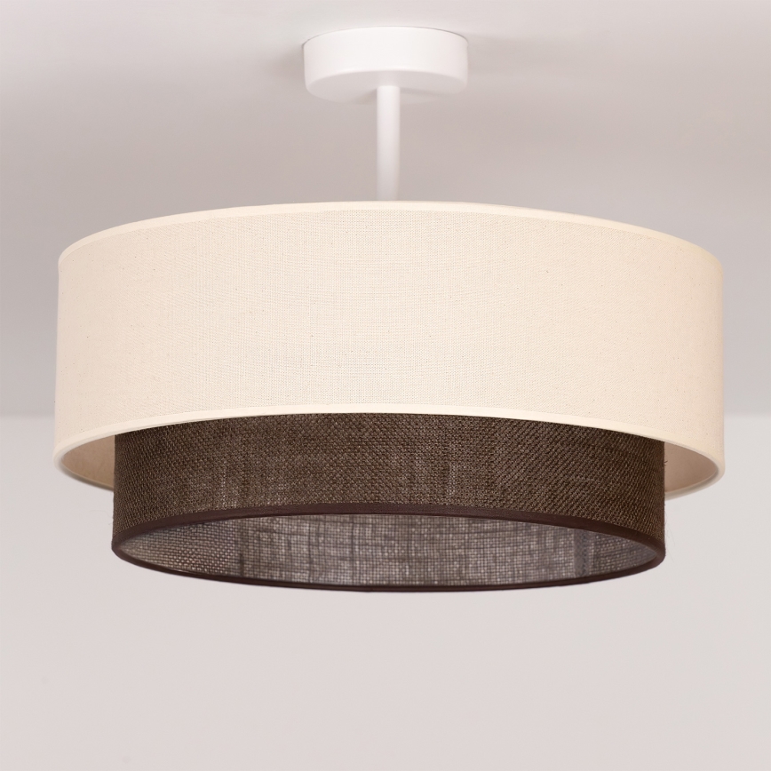 Brilagi - LED Přisazený lustr BOHO STYLE 1xE27/15W/230V pr. 40 cm krémová/hnědá