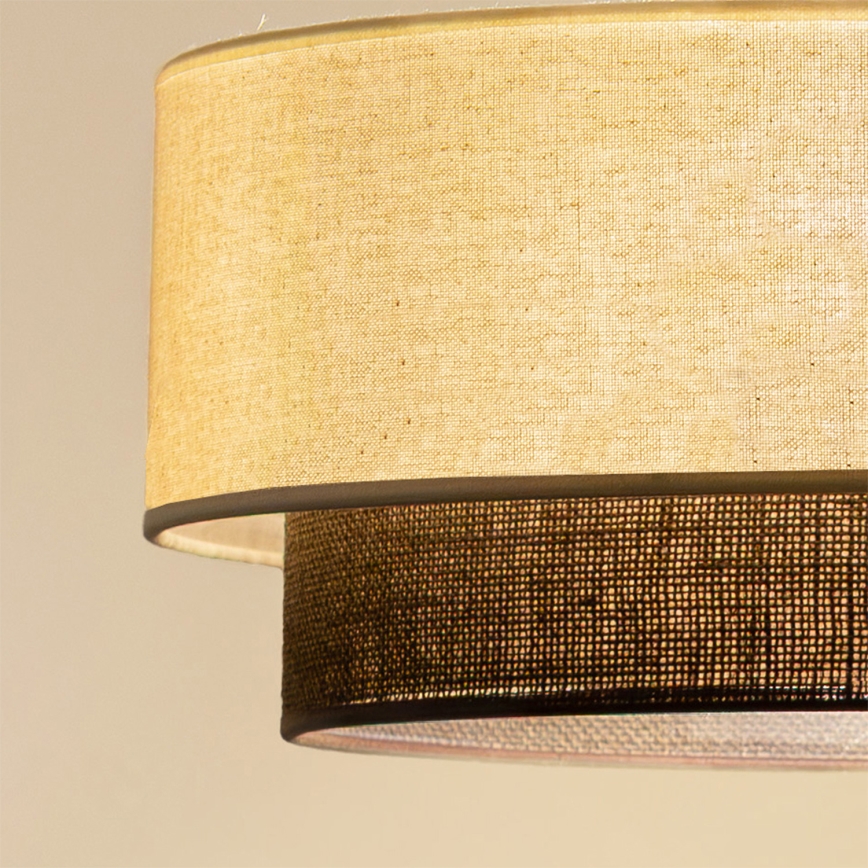 Brilagi - LED Přisazený lustr BOHO STYLE 1xE27/15W/230V pr. 40 cm krémová/hnědá