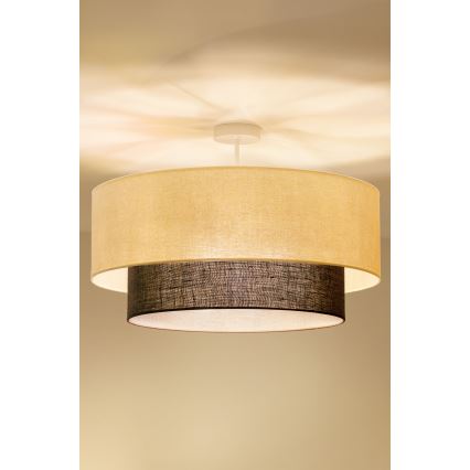 Brilagi - LED Přisazený lustr BOHO STYLE 3xE27/15W/230V pr. 60 cm krémová/hnědá