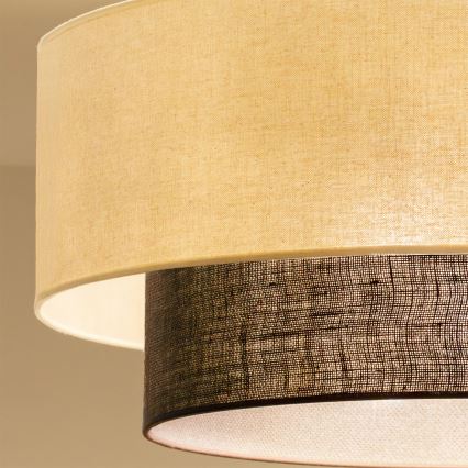 Brilagi - LED Přisazený lustr BOHO STYLE 3xE27/15W/230V pr. 60 cm krémová/hnědá