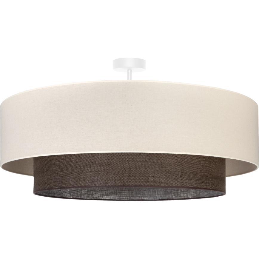 Brilagi - LED Přisazený lustr BOHO STYLE 3xE27/15W/230V pr. 80 cm krémová/hnědá