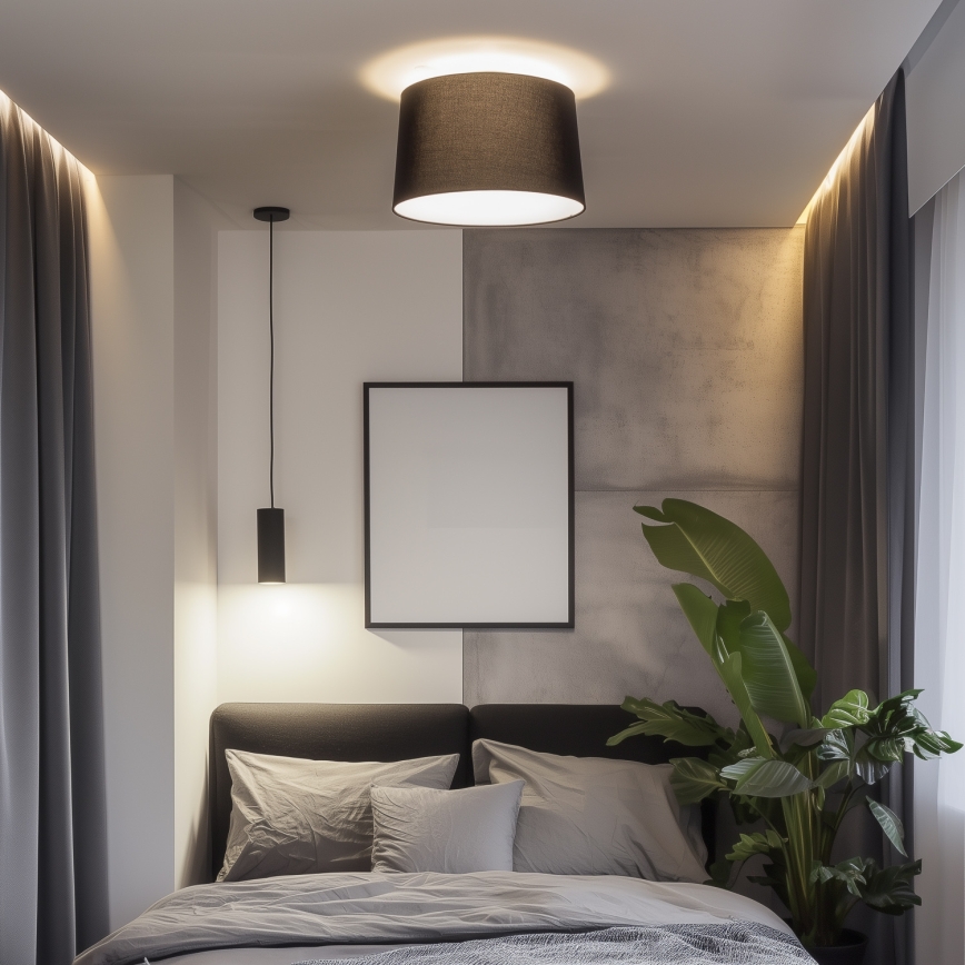 Brilagi - LED Přisazený lustr CERIA 1xE27/40W/230V pr. 45 cm černá