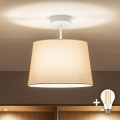 Brilagi - LED Přisazený lustr CERIA 1xE27/60W/230V pr. 30 cm bílá/béžová