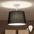 Brilagi - LED Přisazený lustr CERIA 1xE27/60W/230V pr. 30 cm bílá/černá