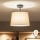 Brilagi - LED Přisazený lustr CERIA 1xE27/60W/230V pr. 30 cm černá/béžová