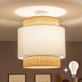 Brilagi - LED Přisazený lustr CERIA 1xE27/60W/230V pr. 40 cm béžová/bílá