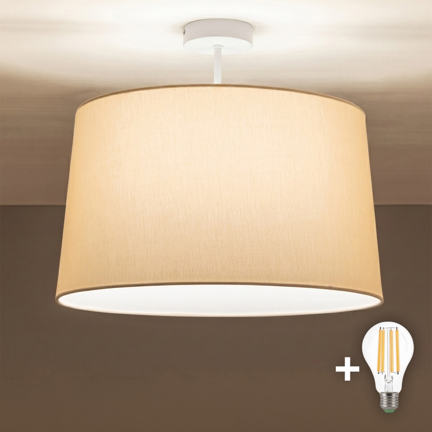 BRILAGI - LED Přisazený lustr CERIA 1xE27/60W/230V pr. 45 cm bílá/béžová