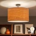 Brilagi - LED Přisazený lustr CERIA 1xE27/60W/230V pr. 45 cm černá/béžová
