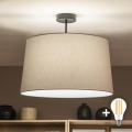 Brilagi - LED Přisazený lustr CERIA 1xE27/60W/230V pr. 45 cm černá/šedá