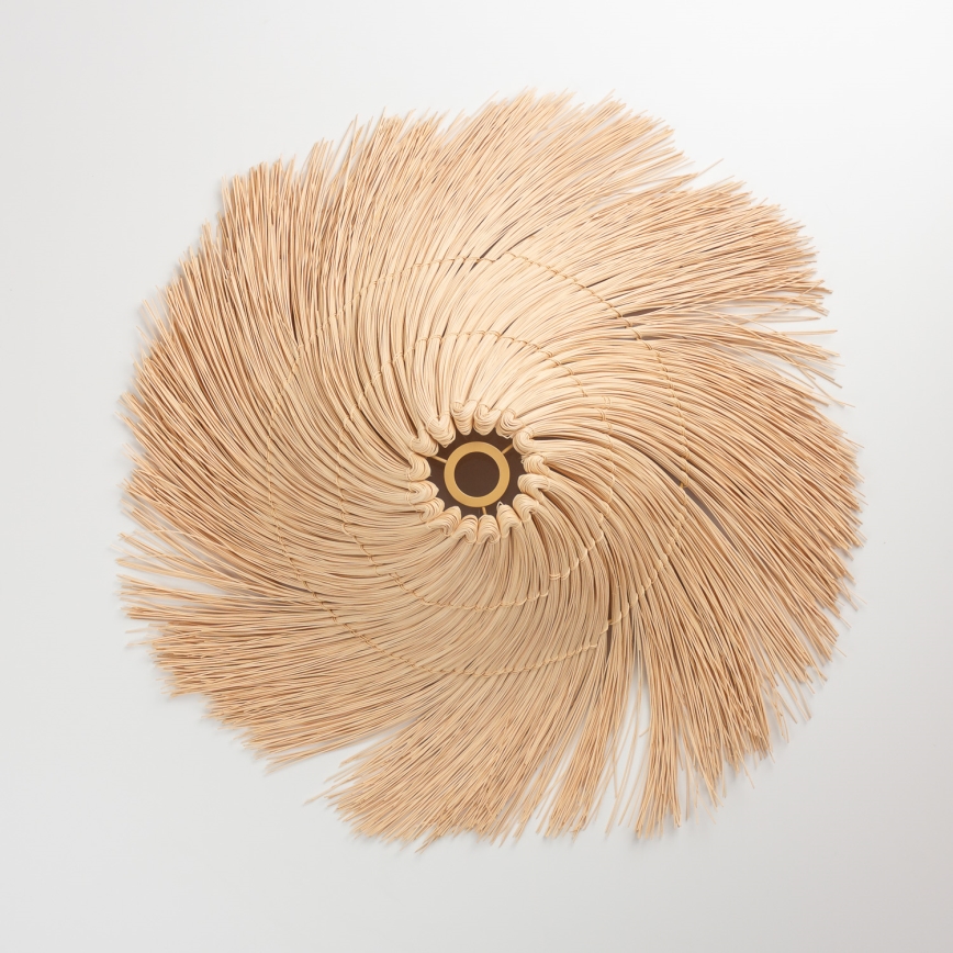 Brilagi - LED Přisazený lustr CERIA BOHO 1xE27/40W/230V pr. 100 cm ratan/dub