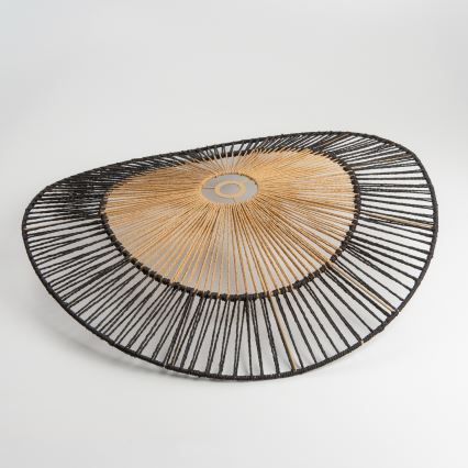 Brilagi - LED Přisazený lustr CERIA BOHO 1xE27/40W/230V pr. 50 cm černá/hnědá