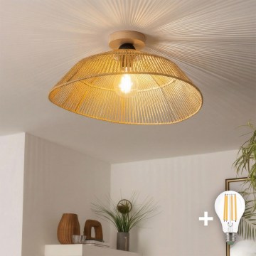 Brilagi - LED Přisazený lustr CERIA BOHO 1xE27/40W/230V pr. 50 cm hnědá/dub