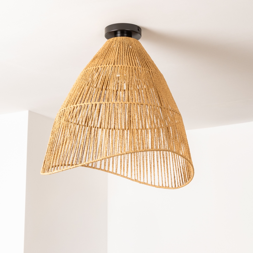 Brilagi - LED Přisazený lustr CERIA BOHO 1xE27/40W/230V pr. 70 cm hnědá