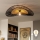 Brilagi - LED Přisazený lustr CERIA BOHO 1xE27/40W/230V pr. 80 cm černá/hnědá/dub