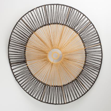 Brilagi - LED Přisazený lustr CERIA BOHO 1xE27/40W/230V pr. 80 cm černá/hnědá/dub