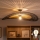 Brilagi - LED Přisazený lustr CERIA BOHO 1xE27/60W/230V pr. 100 cm černá/hnědá