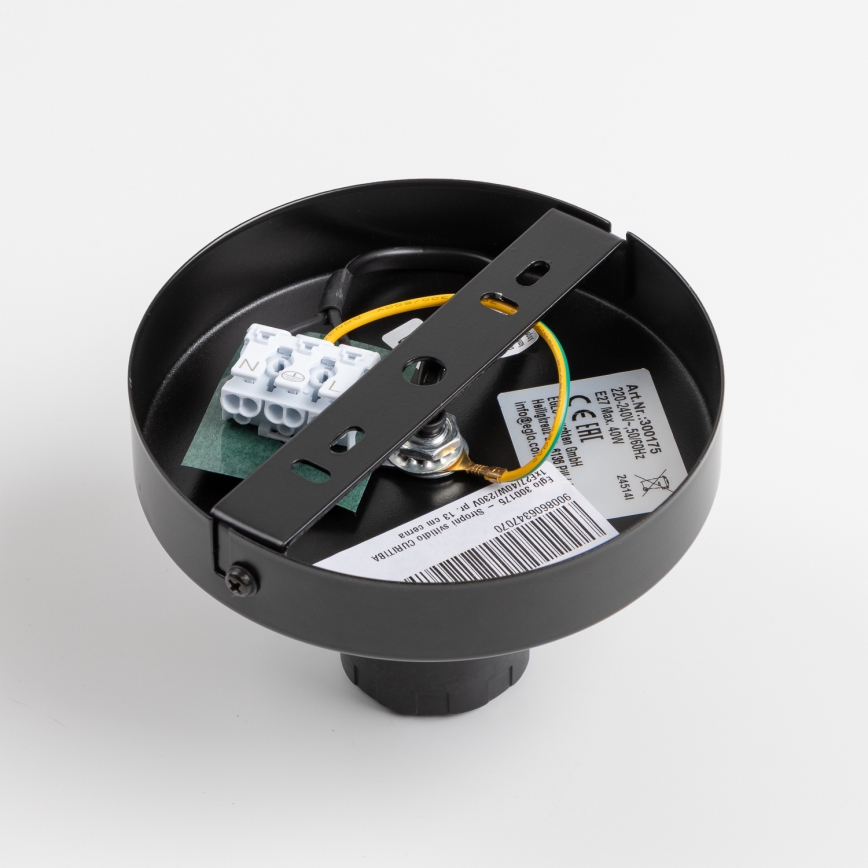 Brilagi - LED Přisazený lustr CERIA WIRE 1xE27/40W/230V pr. 21 cm černá