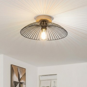 Brilagi - LED Přisazený lustr CERIA WIRE 1xE27/40W/230V pr. 26 cm černá/dub