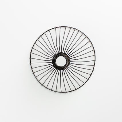 Brilagi - LED Přisazený lustr CERIA WIRE 1xE27/40W/230V pr. 30 cm černá/dub