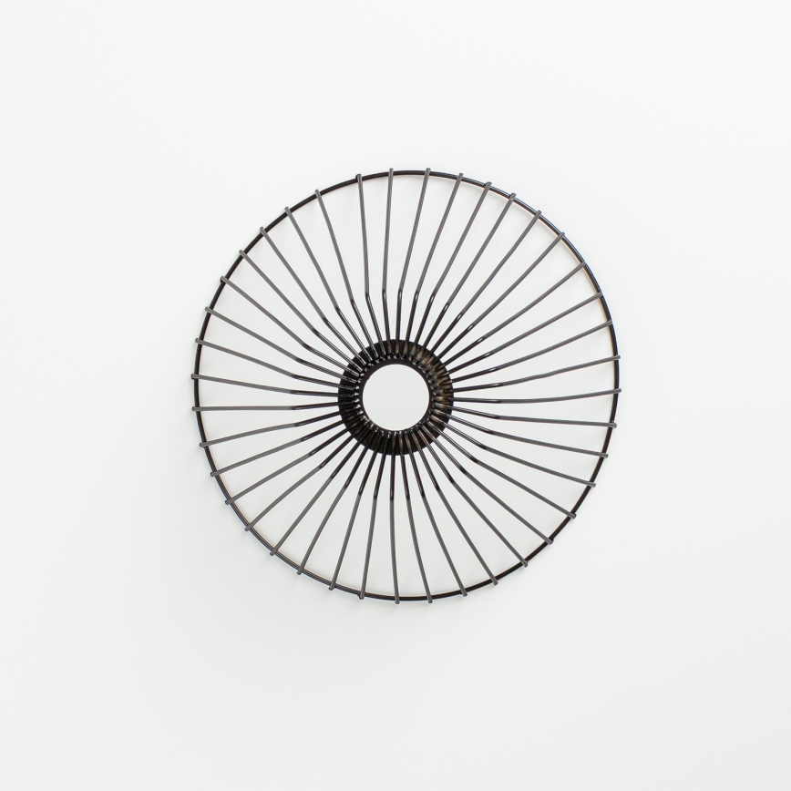 Brilagi - LED Přisazený lustr CERIA WIRE 1xE27/40W/230V pr. 30 cm černá/dub