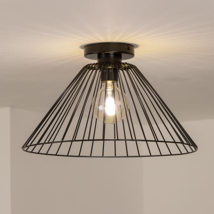Brilagi - LED Přisazený lustr CERIA WIRE 1xE27/40W/230V pr. 45 cm černá