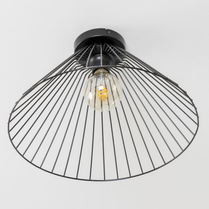 Brilagi - LED Přisazený lustr CERIA WIRE 1xE27/40W/230V pr. 45 cm černá