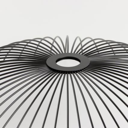 Brilagi - LED Přisazený lustr CERIA WIRE 1xE27/40W/230V pr. 60 cm černá/dub