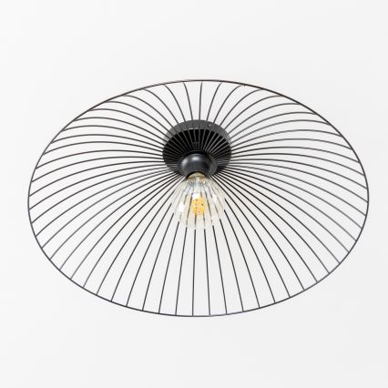 Brilagi - LED Přisazený lustr CERIA WIRE 1xE27/40W/230V pr. 60 cm černá
