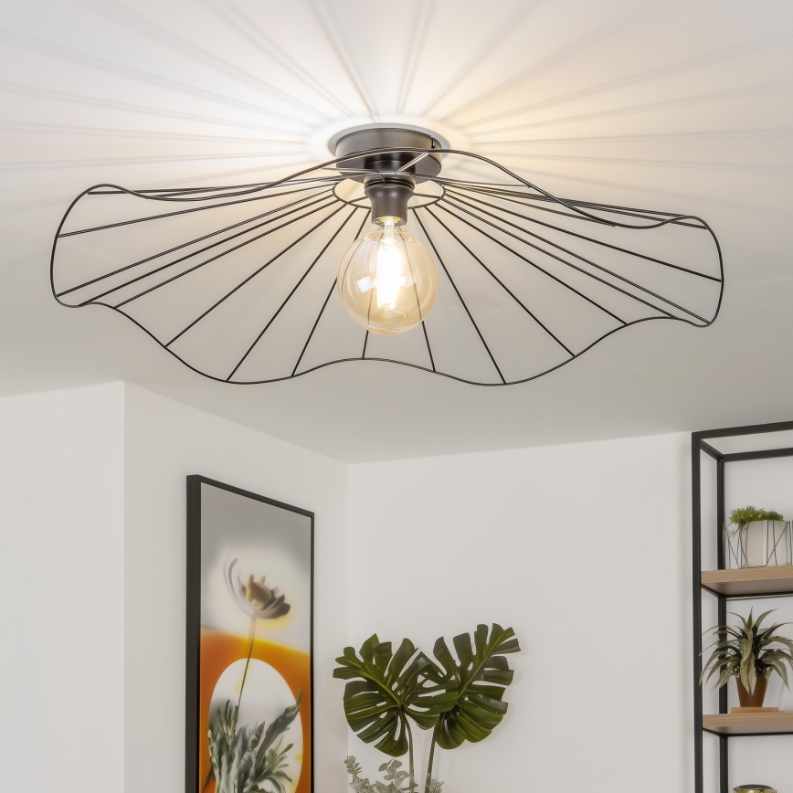 Brilagi - LED Přisazený lustr CERIA WIRE 1xE27/40W/230V pr. 80 cm černá