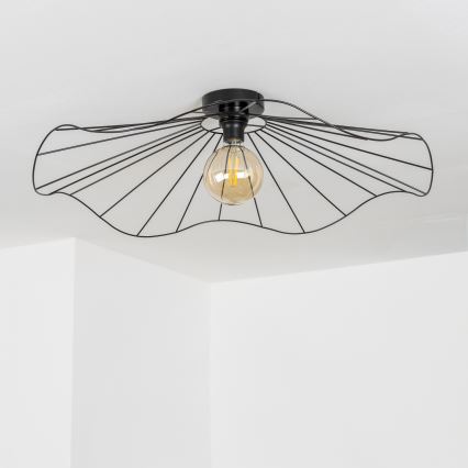 Brilagi - LED Přisazený lustr CERIA WIRE 1xE27/40W/230V pr. 80 cm černá
