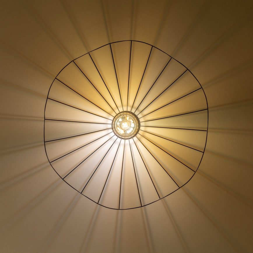 Brilagi - LED Přisazený lustr CERIA WIRE 1xE27/40W/230V pr. 80 cm černá